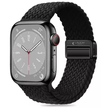 Pasek nylonowy do Apple Watch 4 / 5 / 6 / 7 / 8 / 9 / SE / ULTRA 1 / 2 (42 / 44 / 45 / 49 MM) NylonMag Black