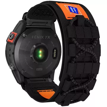 Pasek nylonowy do Garmin Fenix 5x / 6x / 7x / Pro / Descent / Tactix / Enduro (26mm) Alogy Nylon Band Czarny