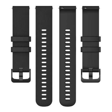 Pasek uniwersalny Alogy Strap z klamrą na smartwatch zegarek 18mm czarny