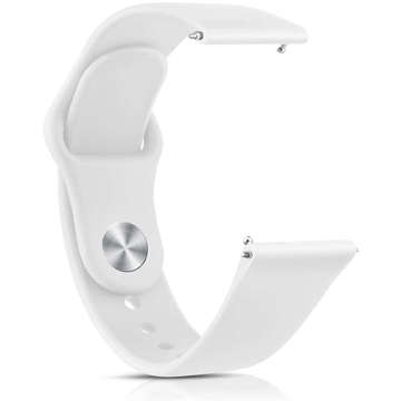 Pasek uniwersalny Sportowy Alogy Strap do smartwatcha 20mm White