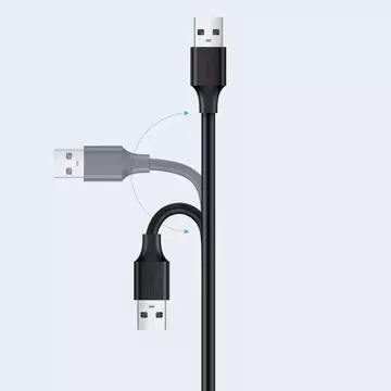 Przedłużka UGREEN adapter USB 2.0 0,5m czarny (US103)