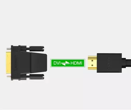 Przejściówka UGREEN  HDMI (żeński) - DVI 24+1 (męski) FHD 60 Hz czarny (20124)