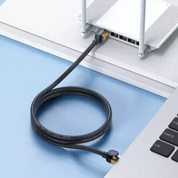 Przewód Baseus Speed Seven szybki kabel sieciowy RJ45 10Gbps 10m czarny (WKJS010701)