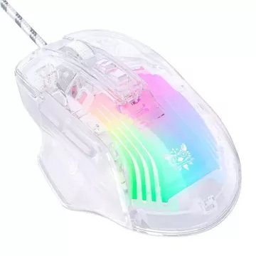 Przewodowa Mysz Gamingowa Onikuma CW923 RGB 12800 DPI Transparentna