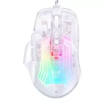 Przewodowa Mysz Gamingowa Onikuma CW923 RGB 12800 DPI Transparentna