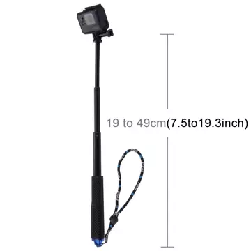 Puluz Kijek Selfie Stick do kamer sportowych PZ150 (czarny)