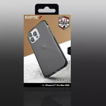 Raptic Clear Case etui iPhone 14 Pro Max pancerny pokrowiec czarny