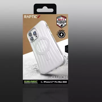 Raptic Clutch Built Case etui iPhone 14 Pro Max z MagSafe pokrowiec plecki przezroczysty