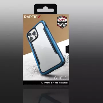 Raptic Shield Case etui iPhone 14 Pro Max pancerny pokrowiec niebieski