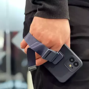 Rope case żelowe etui ze smyczą łańcuszkiem torebka smycz iPhone 11 Pro Max ciemnozielony