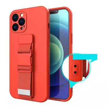 Rope case żelowe etui ze smyczą łańcuszkiem torebka smycz iPhone 11 Pro Max ciemnozielony