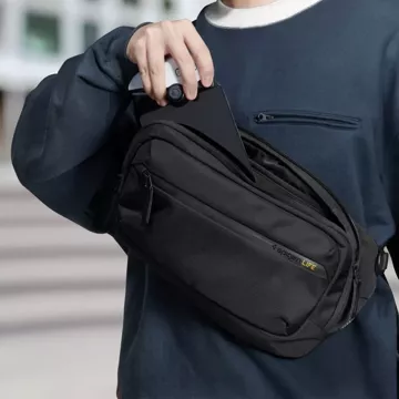 Saszetka biodrowa nerka Spigen KD410 Sling Bag Klasden Czarny