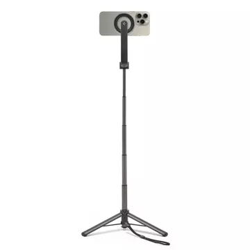 Selfie Stick Kijek Statyw Tripod Spigen S571W MagSafe Bluetooth  uchwyt do telefonu zdjęć + Pilot Czarny