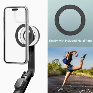 Selfie Stick Kijek Statyw Tripod Spigen S571W MagSafe Bluetooth  uchwyt do telefonu zdjęć + Pilot Czarny