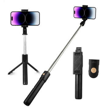 Selfie stick statyw Tripod Alogy Stand uchwyt na telefon kijek do zdjęć selfie pilot Bluetooth Czarny