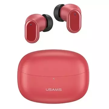 Słuchawki Bluetooth 5.1 USAMS TWS BH series bezprzewodowe czerwony/red BHUBH03