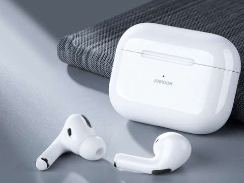 Słuchawki JOYROOM JR-T03S Pro ANC TWS Bluetooth 5.0 ze stacją White