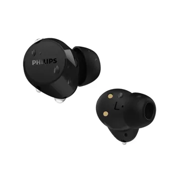 Słuchawki Philips douszne TWS bezprzewodowe Bluetooth True Wireless czarne Phil-tat1209bk/00