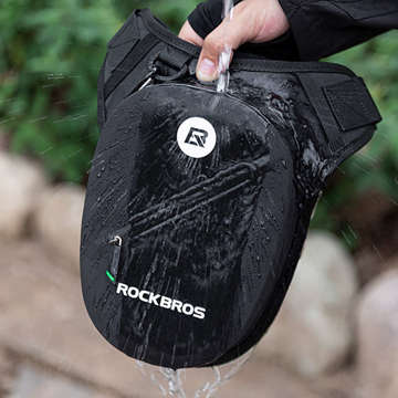 Szaszetka biodrowa nerka wodoodporna RockBros Belt Bag Waterproof AS-081 torba na biodro na akcesoria Czarna