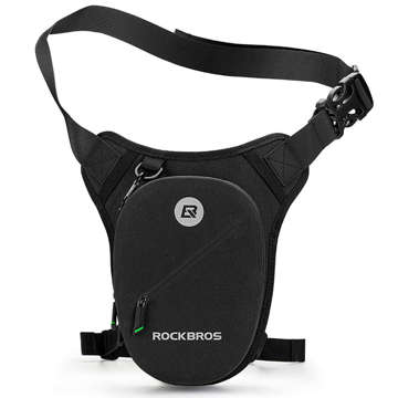 Szaszetka biodrowa nerka wodoodporna RockBros Belt Bag Waterproof AS-081 torba na biodro na akcesoria Czarna