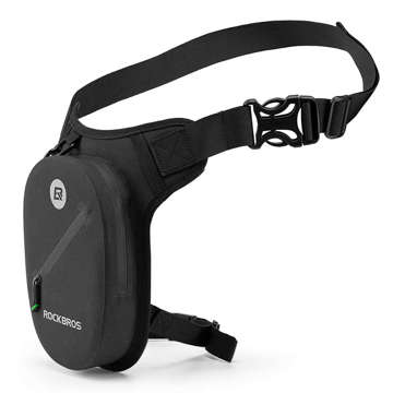 Szaszetka biodrowa nerka wodoodporna RockBros Belt Bag Waterproof AS-081 torba na biodro na akcesoria Czarna