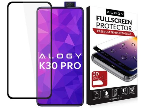 Szkło Alogy Full Glue do Xiaomi Redmi K30 Pro Czarne