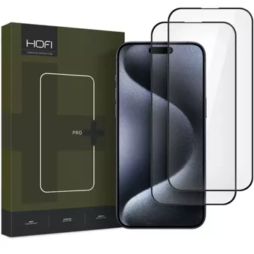 Szkło Hartowane Hofi Glass Pro+ 2-pack do IPhone 16 Pro Black