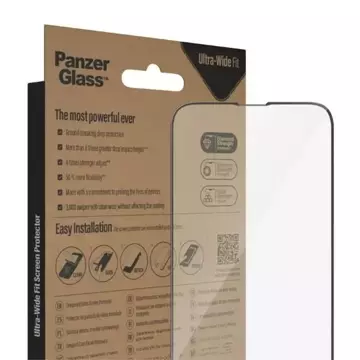 Szkło PanzerGlass Ultra-Wide Fit do iPhone 14 / 13 Pro / 13 / 16e 6,1" Privacy Screen Protection Antibacterial Easy Aligner Included P2783