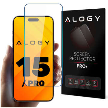 Szkło hartowane 9H do iPhone 15 / 15 Pro  / 16 na ekran Alogy Screen Protector PRO+