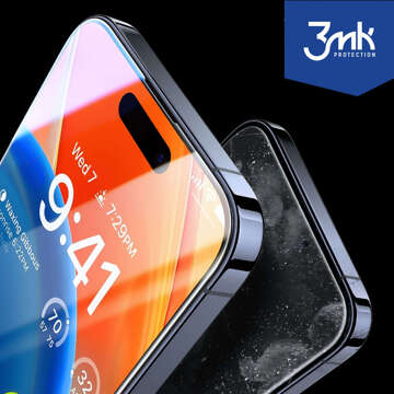 Szkło hartowane 9H do iPhone 15 Pro 3mk HardGlass na ekran