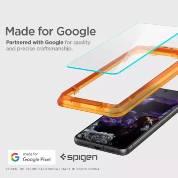 Szkło hartowane Spigen ALM Glas.TR 2-Pack do Google Pixel 8 Clear