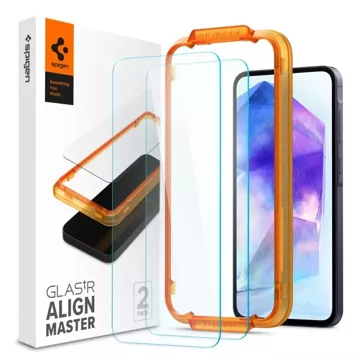 Szkło hartowane Spigen Alm Glas.tR 2-pack do Samsung Galaxy A55 5G Clear