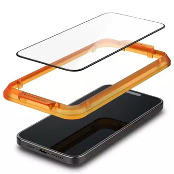 Szkło hartowane Spigen Alm Glass FC 2-pack do Apple iPhone 15 Pro Max Black