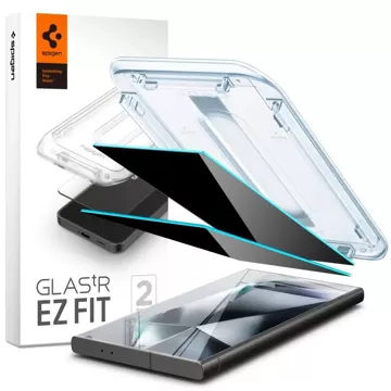 Szkło hartowane Spigen Glas.tR ”Ez Fit” 2-pack do Samsung Galaxy S24 Ultra Privacy