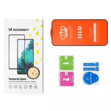 Szkło hartowane Wozinsky Full Glue Tempered Glass do Samsung Galaxy S23+ Plus 9H na cały ekran z czarną ramką