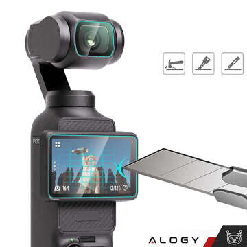 Szkło hartowane do DJI Osmo Pocket 3 na ekran kamery Alogy Screen Protector PRO+