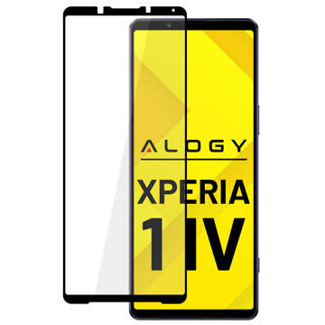 Szkło hartowane do etui Alogy Full Glue case friendly do Sony Xperia 1 IV Czarne