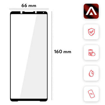 Szkło hartowane do etui Alogy Full Glue case friendly do Sony Xperia 1 IV Czarne