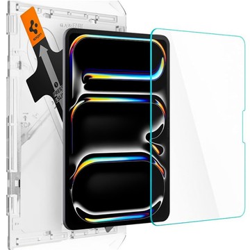 Szkło hartowane do iPad Pro 11" M4 5gen 2024 Spigen Glas.TR "EZ FIT" Clear z ramką do montażu [1szt.]