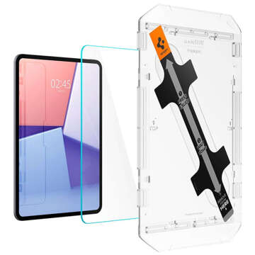 Szkło hartowane do iPad Pro 11" M4 5gen 2024 Spigen Glas.TR "EZ FIT" Clear z ramką do montażu [1szt.]