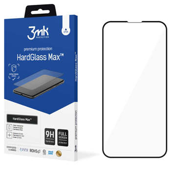 Szkło hartowane na ekran 3mk HardGlass Max do Apple iPhone 13 Pro Black