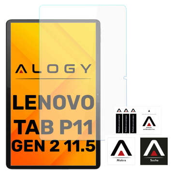 Szkło hartowane na ekran Lenovo Tab P11 gen 2 11.5 TB350 TB-350FU TB-350XU 2gen Alogy Screen Protector Pro+ 9H