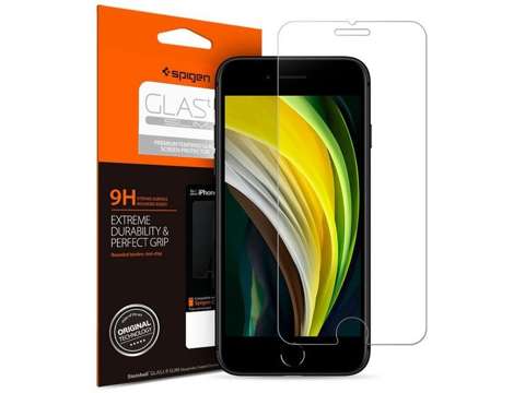 Szkło hartowane na telefon 9H Spigen Glas.tR SLIM HD do iPhone 6/6s/7/8/SE 2022/2020