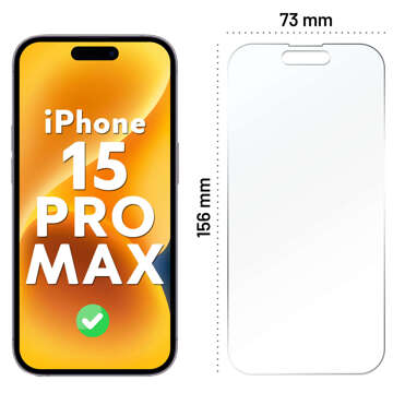 Szkło hybrydowe do Apple iPhone 15 Pro Max na cały ekran Alogy Flexi Full Glass 9H szkiełko ochronne Nietłukące