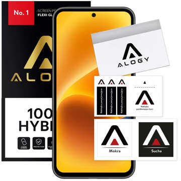 Szkło hybrydowe do Samsung Galaxy A54 5G na ekran Alogy Flexi Glass 9H Case Friendly płaskie na ekran