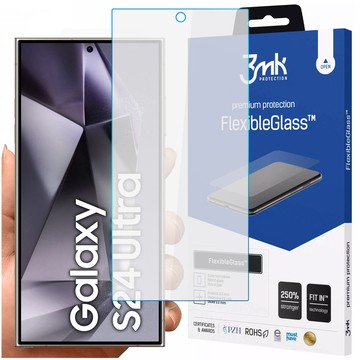 Szkło hybrydowe do Samsung Galaxy S24 Ultra 3mk FlexibleGlass na ekran Glass 7h Nietłukące