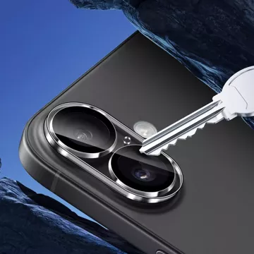 Szkło hybrydowe na aparat do Apple iPhone 16 / 16 Plus osłona na obiektyw 3mk Lens Pro Full Cover pancerna ochrona aparatu