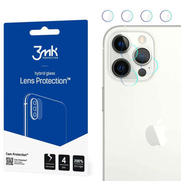 Szkło x4 na kamerę obiektyw 3mk Lens Protection do Apple iPhone 13 Pro