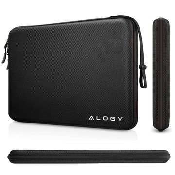 Torba na laptopa do MacBooka Air Pro 13.3" Alogy Hard Foam Bag etui ochronne teczka 13-14" Czarna