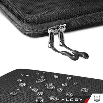 Torba na laptopa do MacBooka Air Pro 13.3" Alogy Hard Foam Bag etui ochronne teczka 13-14" Czarna